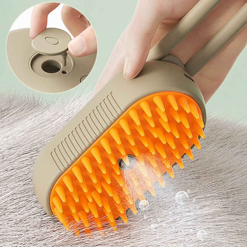 Brosse vapeur pour chat, brosse vapeur pour chien 3 en 1, brosse électrique à spray pour poils de chat, peigne de toilettage pour animaux, peignes pour l'épilation, produits pour animaux