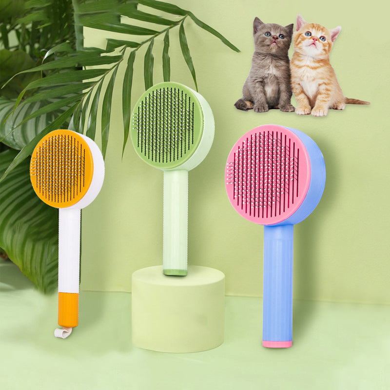 Brosse Massage Anti-Poils pour Chien et Chat