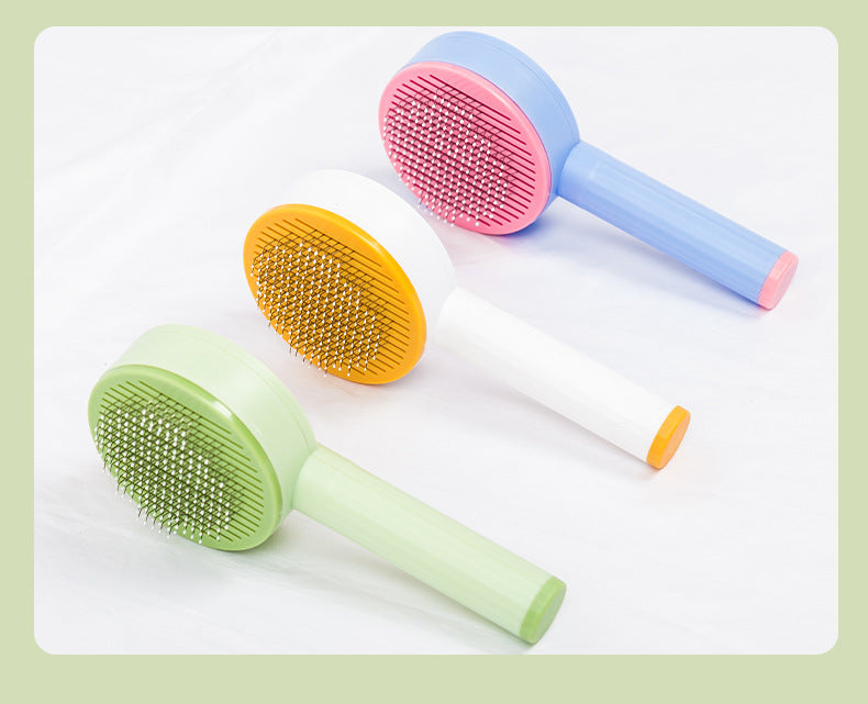 Brosse Massage Anti-Poils pour Chien et Chat